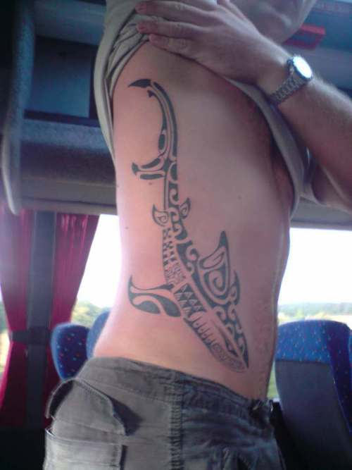 Tribal Tattoo - Shark Design