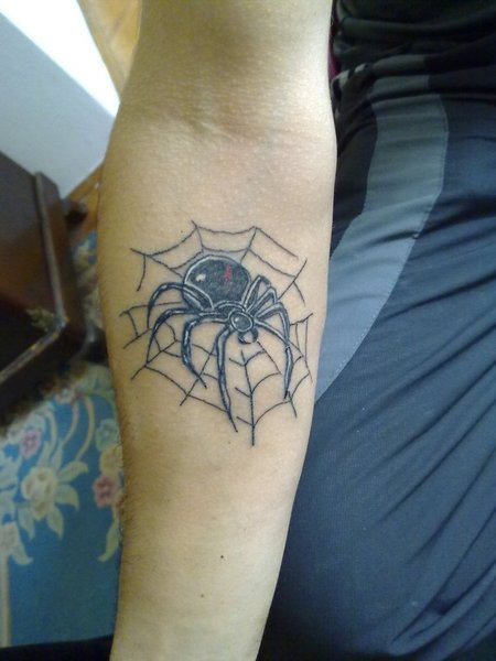 Spider Tattoo On Arm