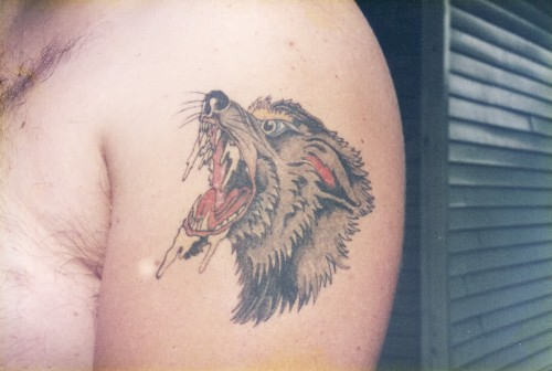 Howling Wolf Tattoo