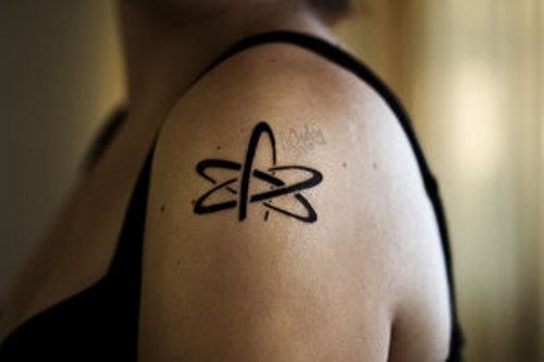 Atheist Tattoo Design on Arm