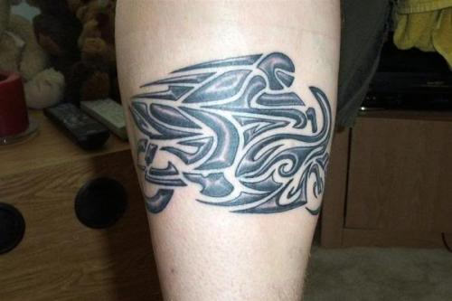 Tribal Style Biker Tattoo