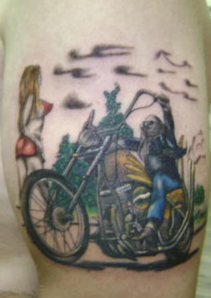 Biker Tattoo Design