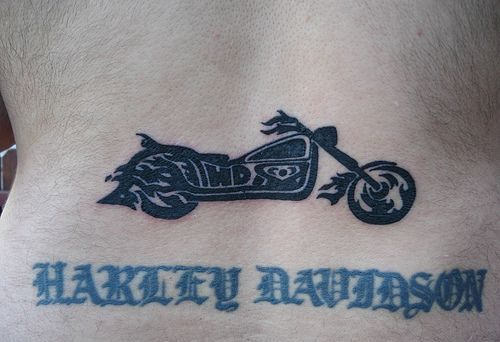 Harley Davidson Bike Tattoo