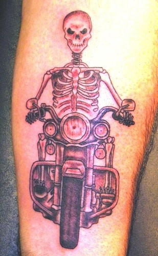 Scary Biker Tattoo