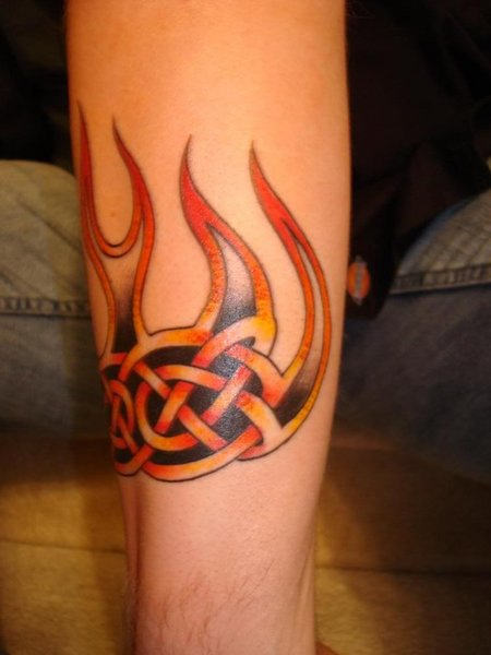 Colorful Celtic Tattoo Design