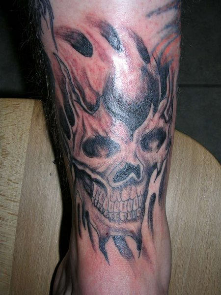 Open Skull Tattoo
