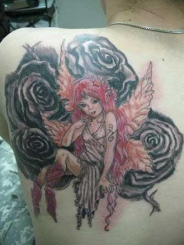 Very Beautiful Fairy Tattoo Design