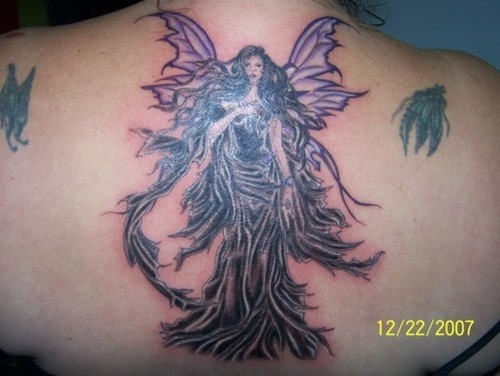 Fairy Tattoo On Back