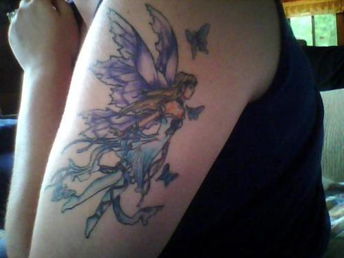 Fairy Tattoo Design On Arm