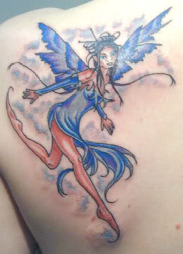 Blue Fairy Tattoo Design