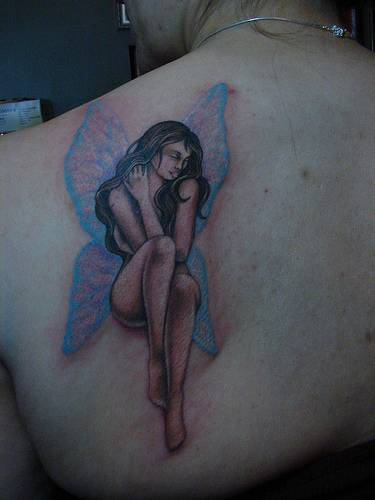 Fairy Tattoo On Back
