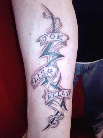 Memorial Wording Tattoo On Arm