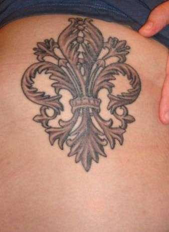 Stylish Fleur de lis Tattoo Picture