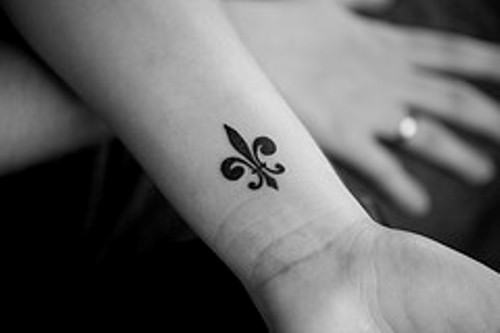 Fleur de lis Tattoo on Wrist