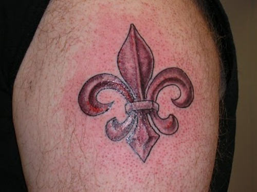 Fleur de lis Tattoo on Bicep