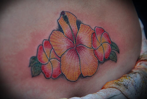 Hibiscus Flowers Tattoo