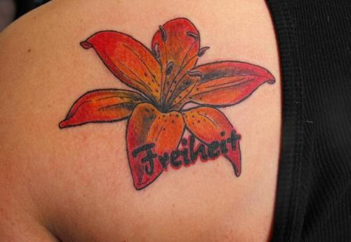 Lily Flower Tattoo