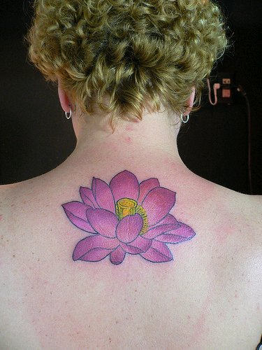 Lotus Tattoo On Back