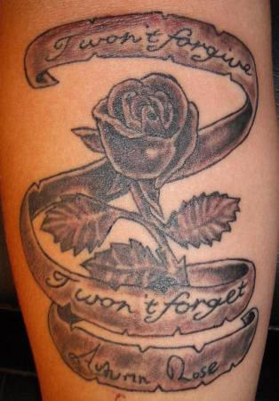Memorial Rose Tattoo 