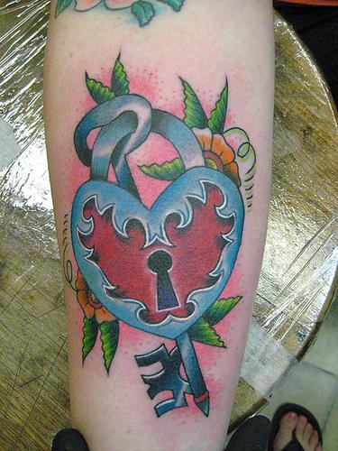 Lock and Key Tattoo