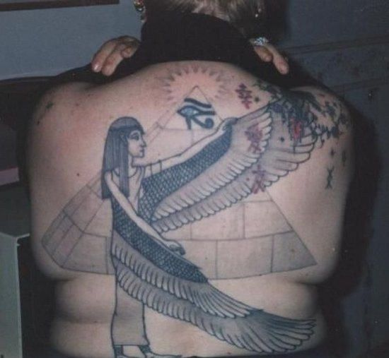 Egyptian Tattoo On Back