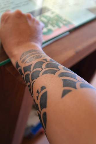 Hawaiian Pattern Tattoo Design