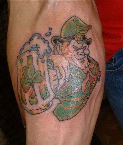 Leprechaun Tattoo On Arm