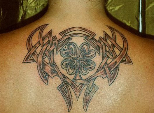 Irish Tattoo On Back
