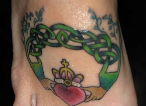 Irish Tattoo On Foot