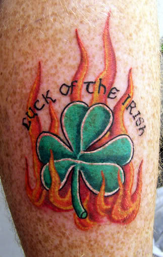 Irish Shamrock Tattoo 