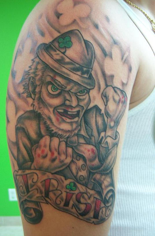 Irish Tattoo On Shoulder