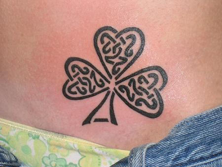 Shamrock Tattoo - Tribal  Style