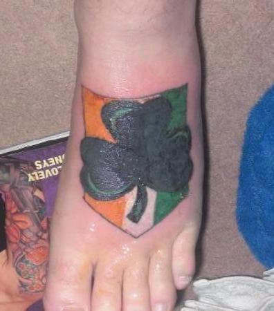 Irish Tattoo On Foot