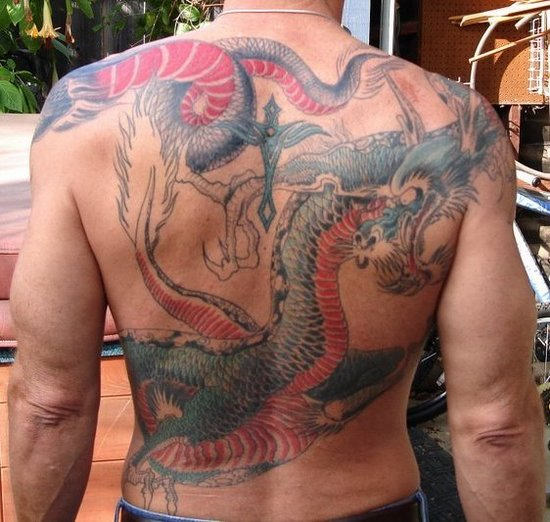 Japanese Tattoo On Back