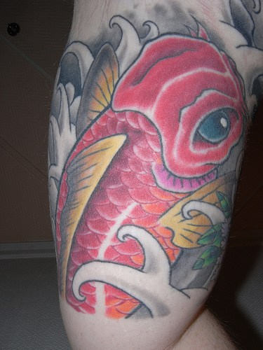 Fish Tattoo On Shoulder