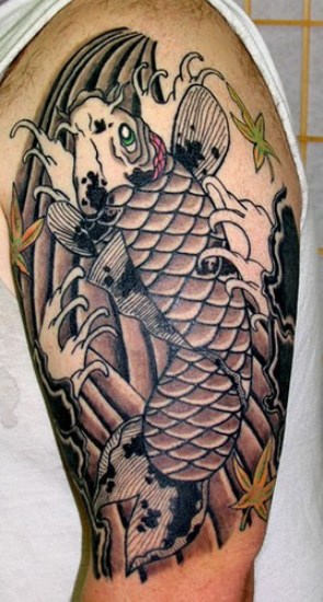 Fish Tattoo On Shoulder