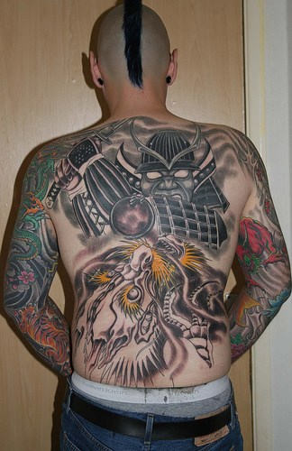 Japanese Tattoo On Whole Back