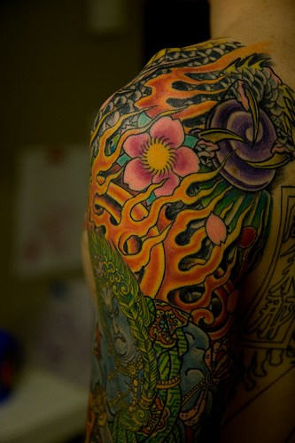 Japanese Tattoo On Shoulder