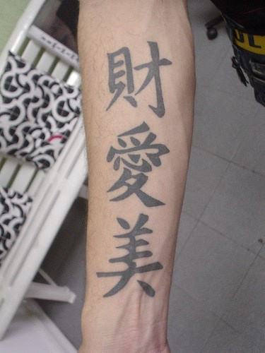 Japanese Tattoo On Arm