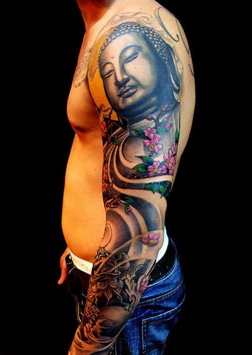 Japanese Tattoo On Shoulder and Arm