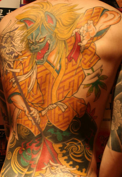 Japanese Tattoo On Whole Back