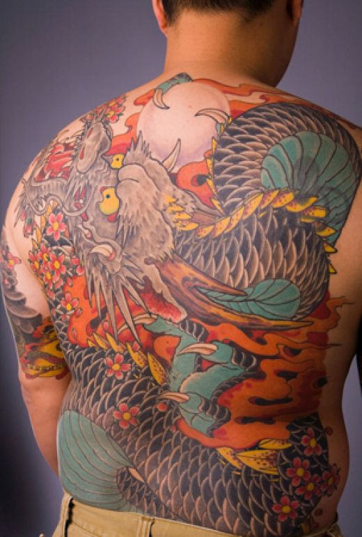 Japanese Tattoo On Back