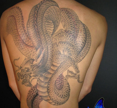 Snake Tattoo On Back