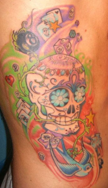Typical Mexican Tattoo on Ribs