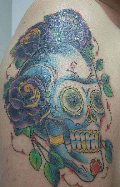 Mexican Skull Tattoo Design