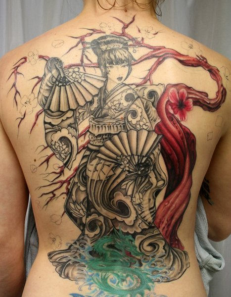 Mexican Tattoo On Whole Back