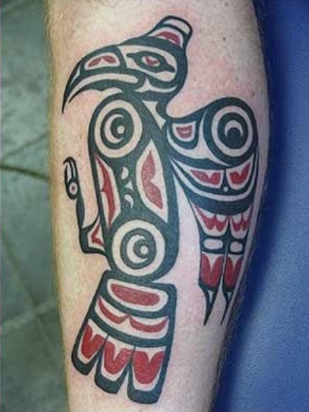 Native American Bird Tattoo 