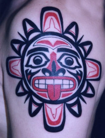 Native American Tattoo On Shoulder