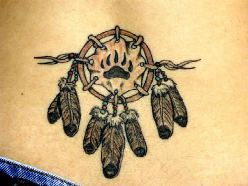 Native American Tattoo On Waist