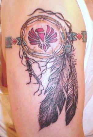 Native American Band Tattoo On Shoulder